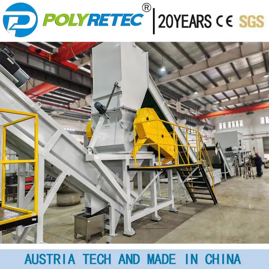 Waste Plastic Pet HDPE Bottle Flake Drum Pallet Rubber Lump PVC Pipe LDPE LLDPE PP PE Film Jumbo Woven Bag Recycling Crushing Washing Machine Line