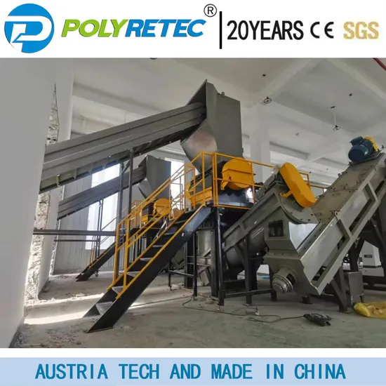 Plastic PP PE Raffia Bags Washing Drying Plant Recycling Machine