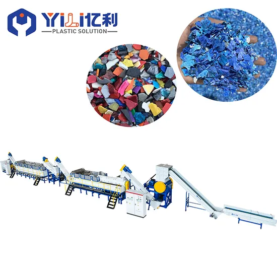 Waste Plastic PE PP Rubber Film Bag Woven Bag Drum Pet Bottles Basket Recycling Crushing Shredder Washing Squeezer Granulate Pellet Automatic Making Machine