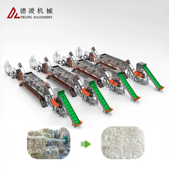 PP PE Plastic Crushing and Cleaning Production Equipment Machine Line for Recycling