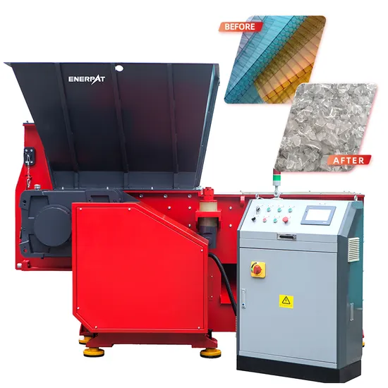 High Efficiency Single Shaft Polycarbonate Shredder