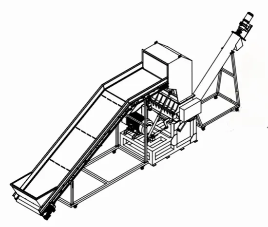 Plastic Scrap Recycling Line of Crushing Machine