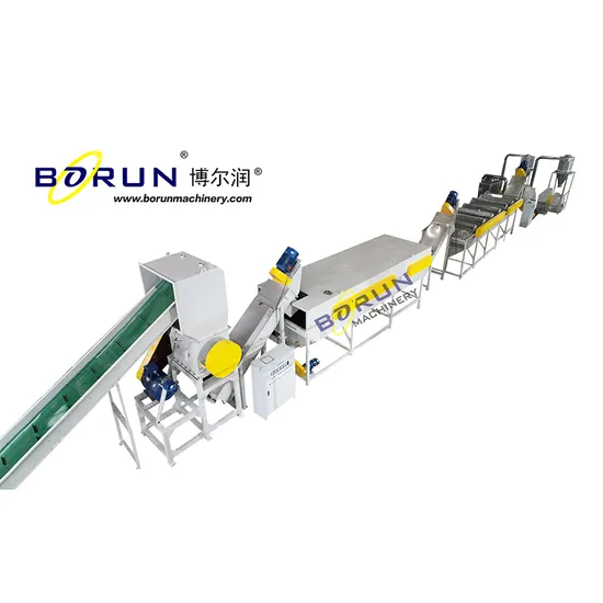 Waste PE/PP Film Crushing Washing Drying Recycling Production Line