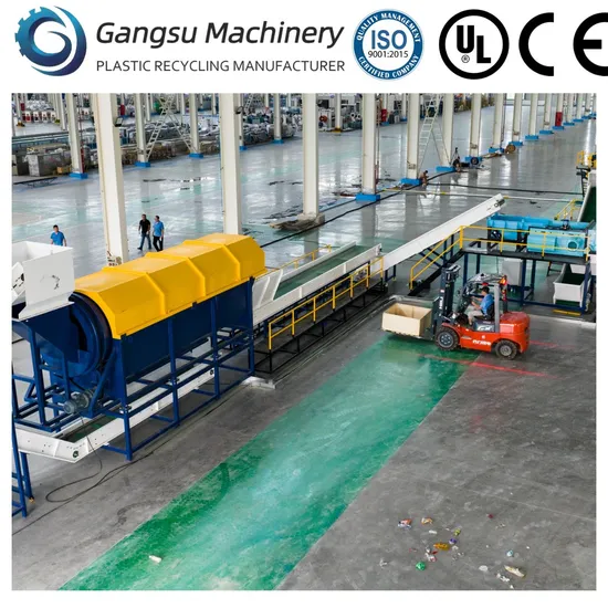 Turnkey Project Food Grade Pet Bottle Washing Line Big Capacity Pet Bottle Recycling Machine