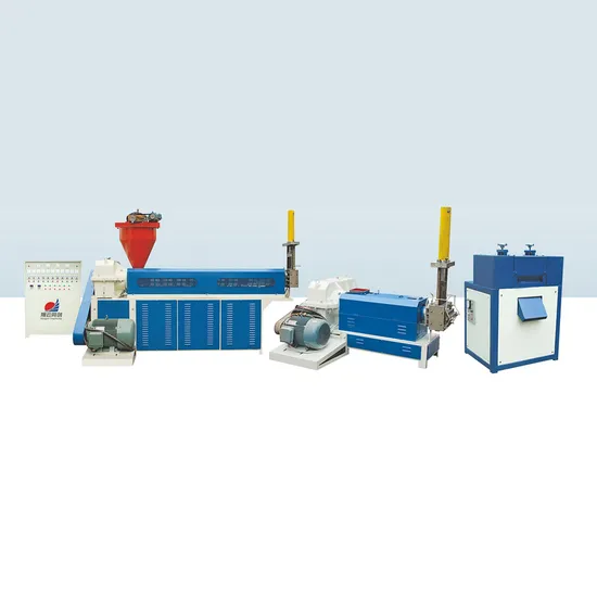 High Speed Double Extruder Plastic Recycling Machine for PE