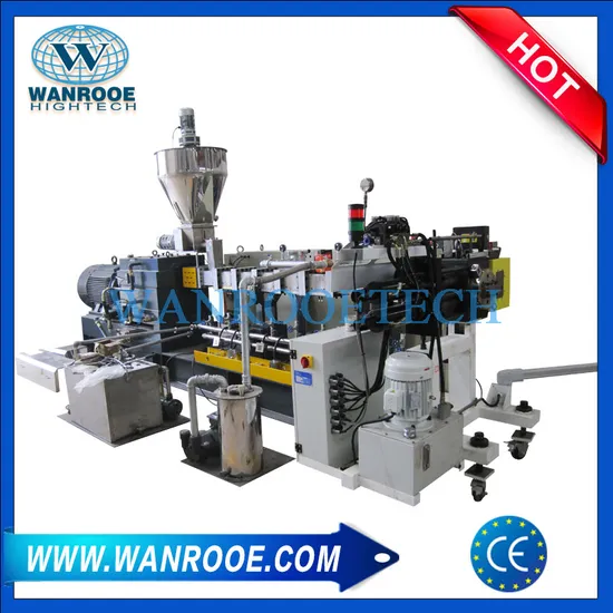 Waste Pet Bottle Flakes Extruder Plastic Pelletizing Granulating Machine