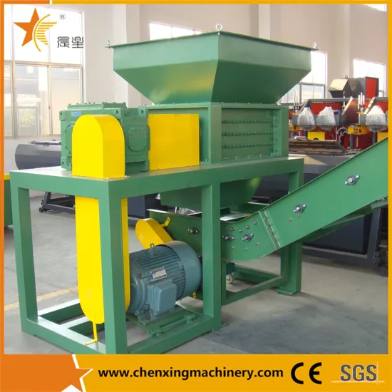 Automatic Double Shaft Shredder for Waste Tires/Soild Waste/Plastic/Wood