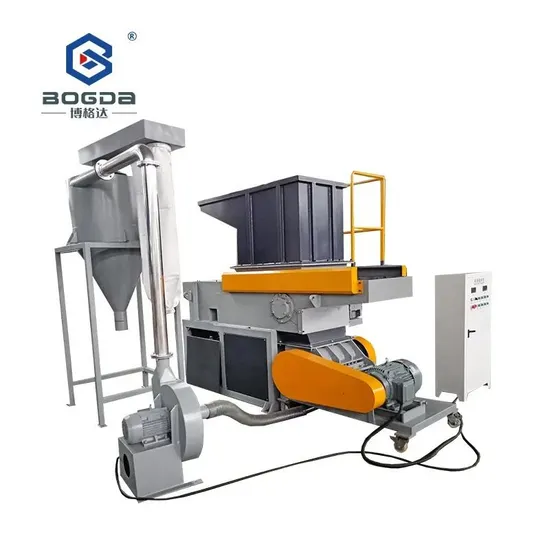 Bogda PVC HDPE Lump Single Shaft Shredder Machine for Recycling
