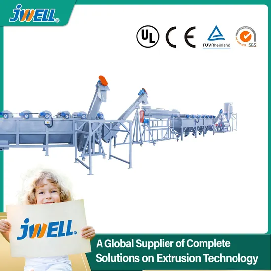 Jwell Newest Plastic Pet/PE/PP Crusher Granulator Washing and Recycling Machine
