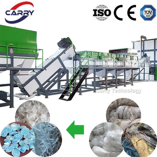Carry Good Quality Factory Cost PP PE Film Bags Washing Line Plastic Recycling Machines Sale