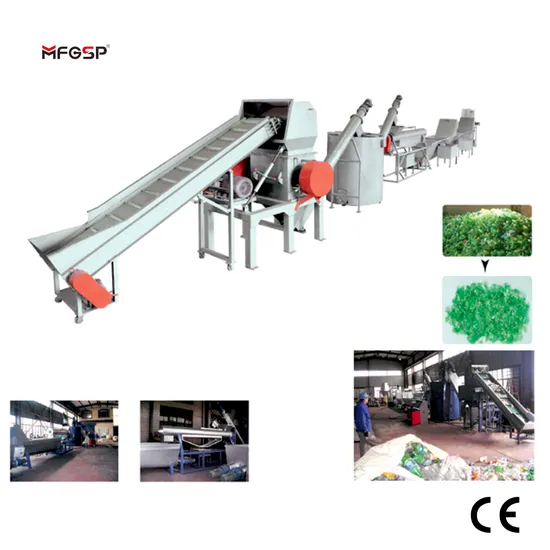 LDPE Pre-Regrind Hard Plastic PET beverage purewater bottle Crushing Washing Recycling Machine