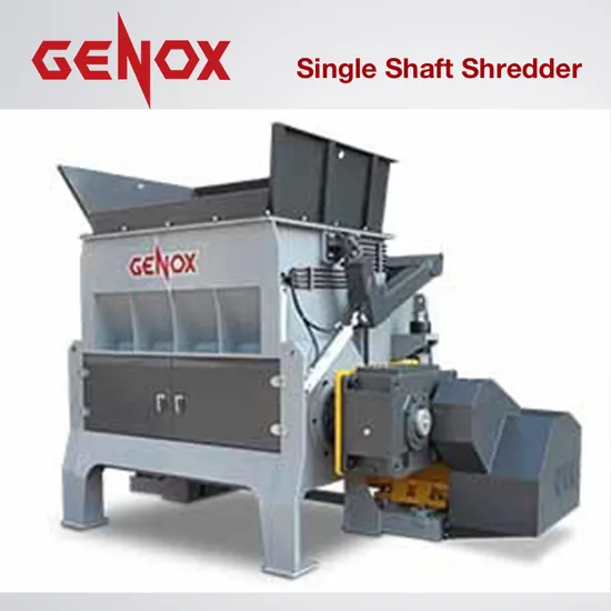 Computerized Big Plastic Block and Lump Dual Single Shaft Shredder