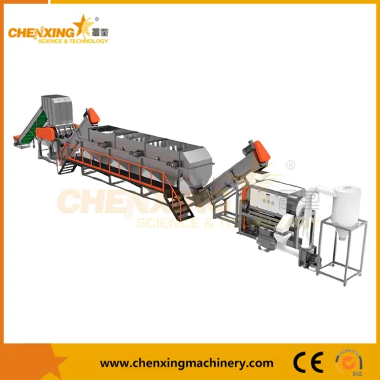 500kg Per Hour Plastic PP PE Film Washing Line