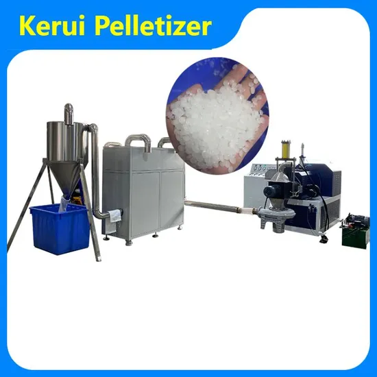 New Type Air Cooled PE Stretch Film Plastic Recycling Granulator Machine