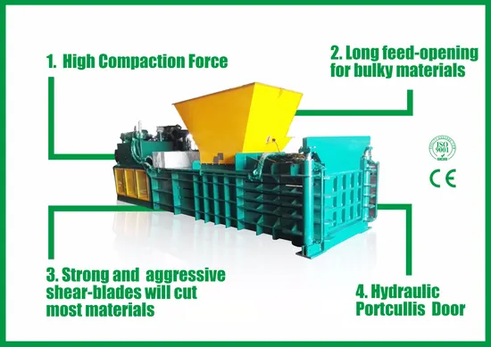 Plastic Film Press Drying Machine Horizontal Baler