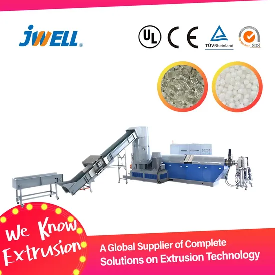 Jwell Three Machine Integrated Pelletizing Recycling with Crushing and Shredding