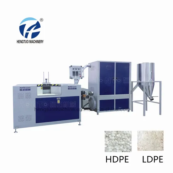 Air Cooling Waterless Waste Plastic Recycling Granules Pelletizing Machine