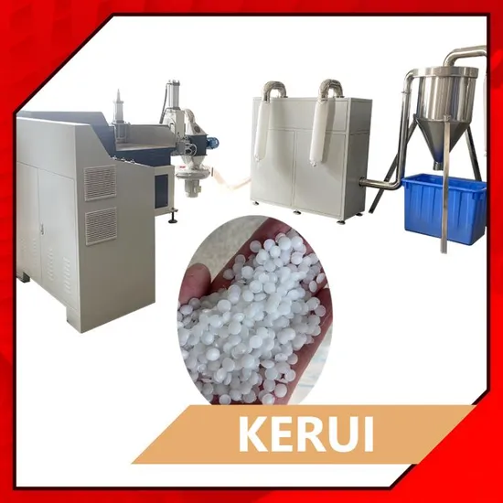 Pbat PLA PE Plastic Material Recycling Pelletizer Without Water Extruder