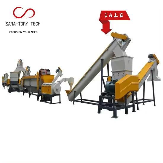 PET Bottle Crushing Washing Drying Pelletizing Granulating Recycling Production Machine