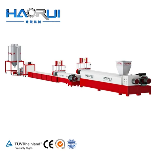 80kw Automation Haorui PE Film Strength PP Recycle Plastic Recycling Machine