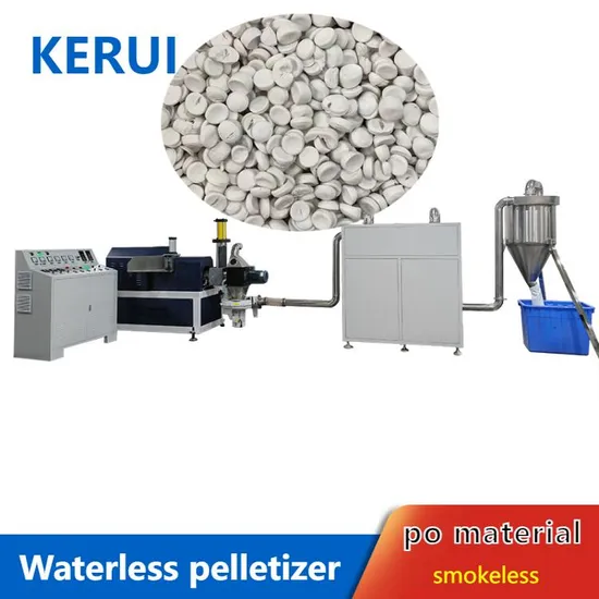 Low Energy Consumption Waterless Air Cooling Recycling Waste Clean Plastic Extruder