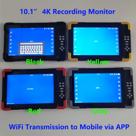 Portable 4K WiFi 10.1inch IPS Touch Screen Industrial Pipe Monitor CCTV DVR Recorder