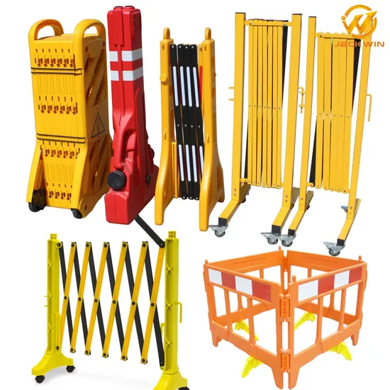 Jackwin Portable Expandable a-Gate Plastic Barricade Extensible Barrier Foldable Safety Fence
