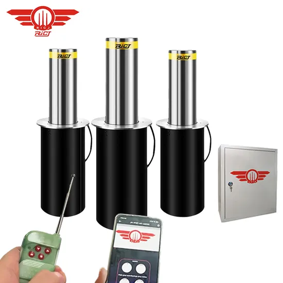 Factory Price Supplier 304 316 Stainless Steel Rising Bollard Automatic Hydraulic Bollards