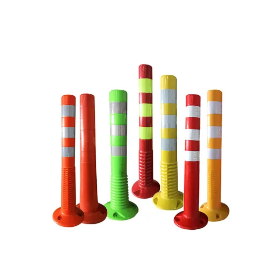 Road Safety Flexible PU Screw Thread Sign Post