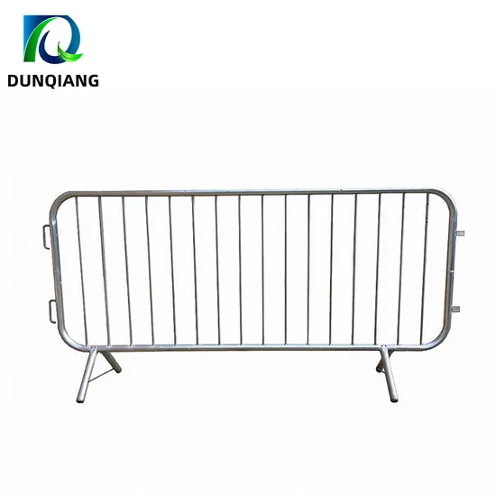 Customized Heavy Duty Galvanized Pedestrian Temporary Crowd Control Barrier Fences Road Traffic Event Security Barricade Bicycle Race Crowd Management