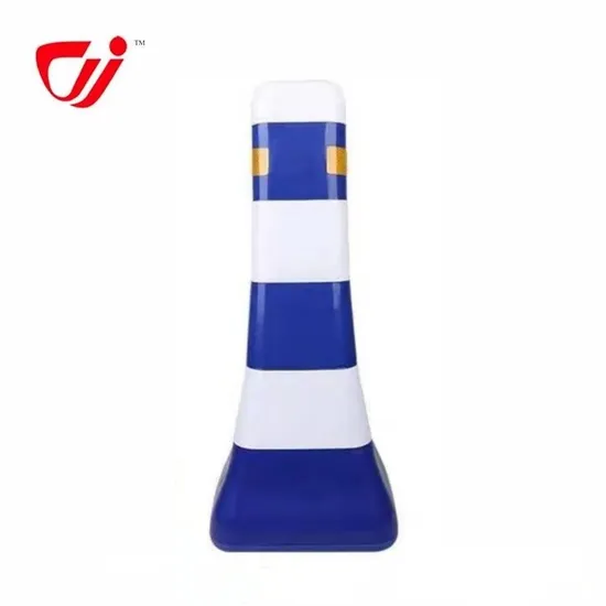 Factory Wholesale Crowd Control Blue and White Barricade with Two Holes Plastic Traffic Barrier