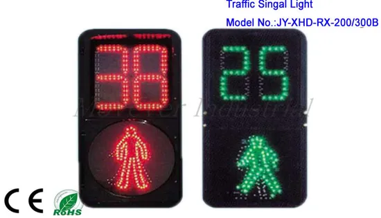 LED Traffic Light with Countdown Timer Diameter 300mm Pedestrian Crossing Traffic Signal Light