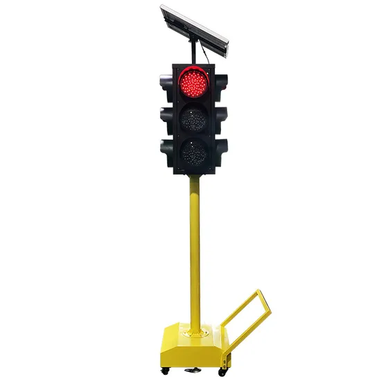 Solar Road Safety LED Integrated Light Three Colors Red Green Amber Automatic System Solution Warning Signal Traffic Light