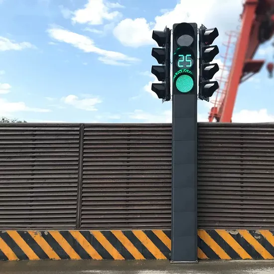 Integrated Pedestrian Lights Red and Green Pedestrian Lights with Digital 3-Meter