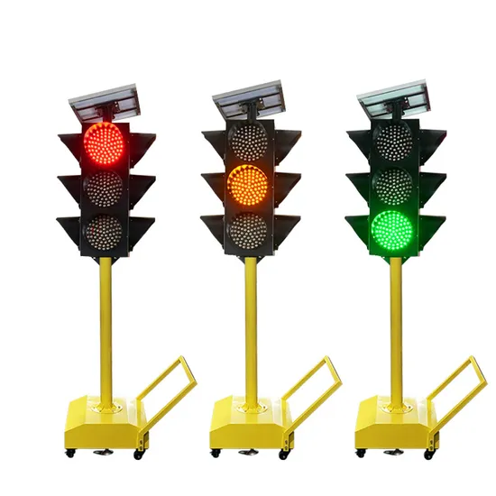 300mm Solar Mobile Portable Traffic Light for Emergency