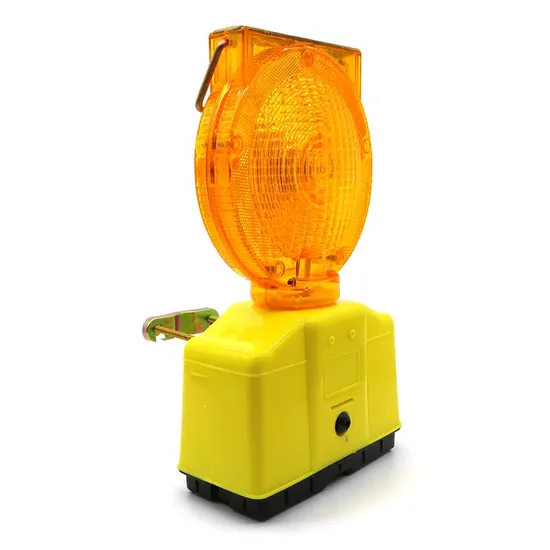 Road Safety Battery Traffic Warning Light Solar Panel LED Warning Light Solar LED Flashing Traffic Barrier Light