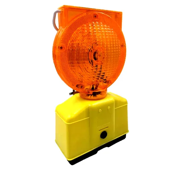 Solar Road Safety LED Warning Light Traffic Barricade Light
