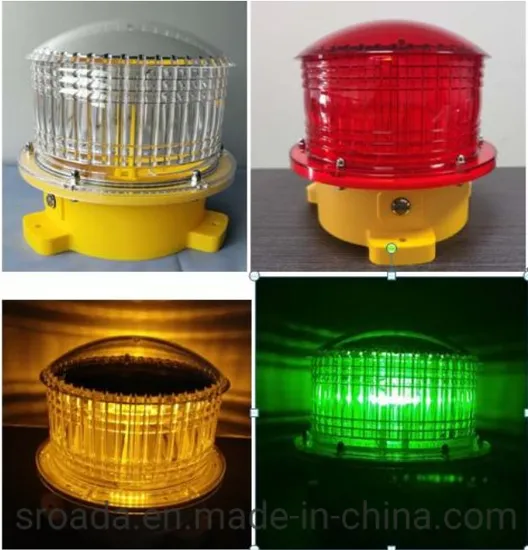 Night Warning Flash Light LED Solar Waterproof Flash Ceiling Strobe Light Traffic