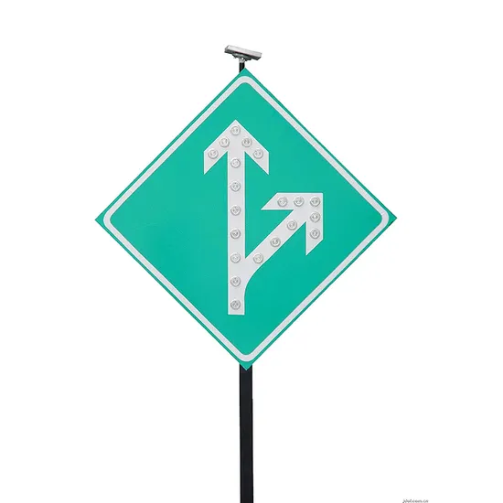 Solar Traffic Road Street Route Indicator Guideboard Nameplate Warning Speed Pedestrian Cross Light Direction Sign