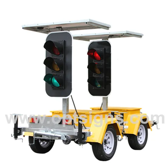 Solar Flashing Safety Light Outdoor LED Traffic Signal Light