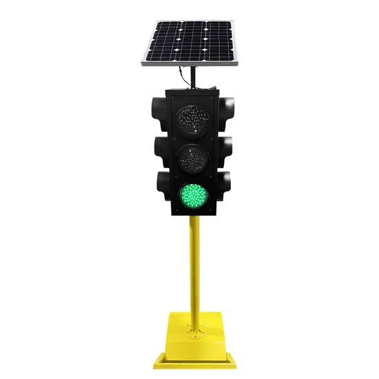 Solar Road Safety LED All in One Light Three Colors Red Green Yellow Automatic System Solution Warning Signal Traffic Light