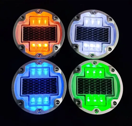 Il300 Solar Road Stud LED Solar Powered Cat Eye Road Studs Blinking Light 6 Screws