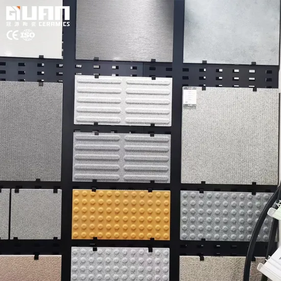Unglazed Porcelain Outdoor Warning Paving Tactile Floor Tiles for Blind People