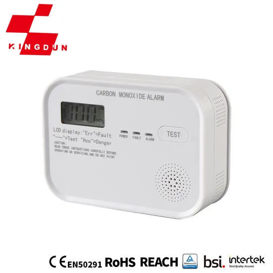 Hot Battery Powered Carbon Monoxide Detector with LCD Display