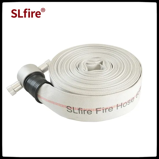 Factory 2.5/3 Inch and 16 Bar Canvas Layflat Fire Hose with Coupling