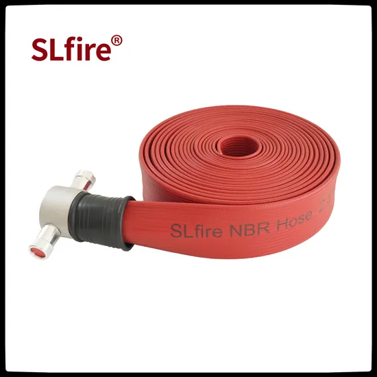 Nitrile Rubber Covered Durable Attack Fire Hose with BS Coupling