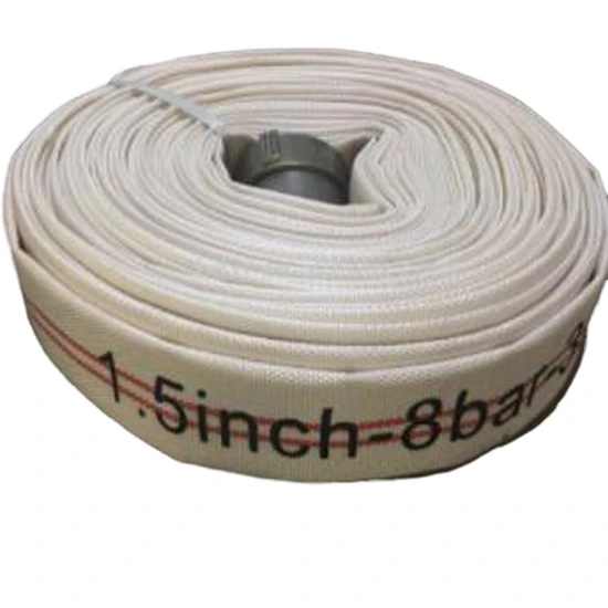 4"Inch Canvas Agricultural Irrigation Embedded Fire Hose with Polyester Thread Layer