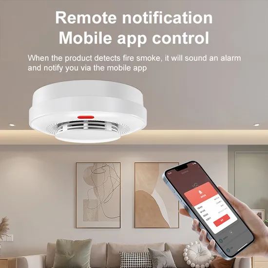 Smart Tuya WiFi Smoke Alarm Home Independent WiFi Fire Fire Smoke Detector