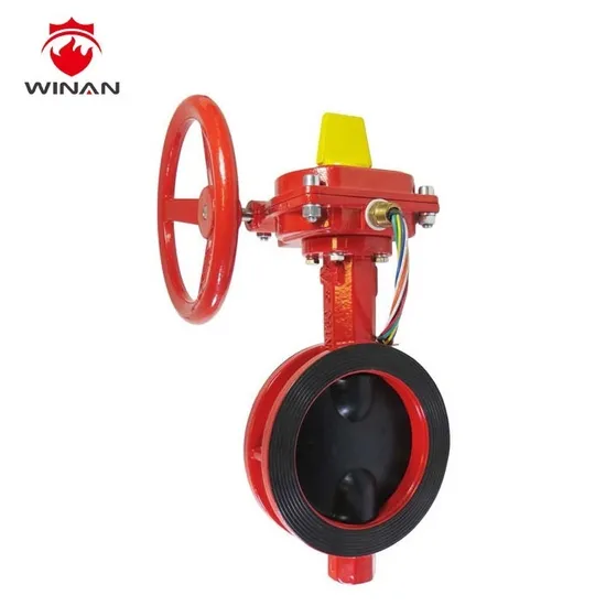 China Supplier Best Selling Wafer Type Lined Cast Iron Butterfly Valve