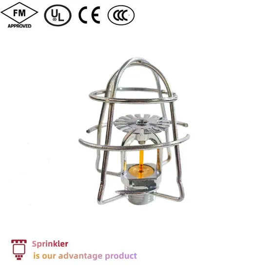 57 Degrees Quick Response 1/2 Inch Natural Brass Pendent Fire Sprinkler Head Cover